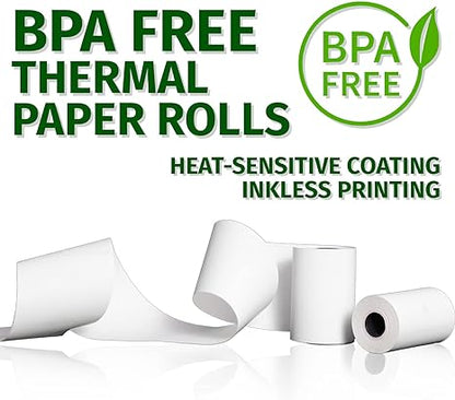 Thermal Paper Receipt Roll 3-1/8" x 230'(50 Rolls) (POS System PAPER)